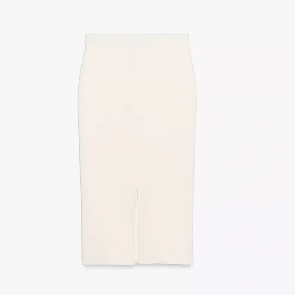 ❗️BUY NOW❗️ITEM WILL BE REMOVED SOON❗️ ZARA ECRU KNIT MIDI SKIRT